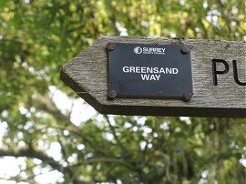 Greensand Way Marker, Surrey style